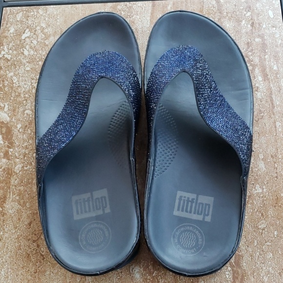 navy fit flops
